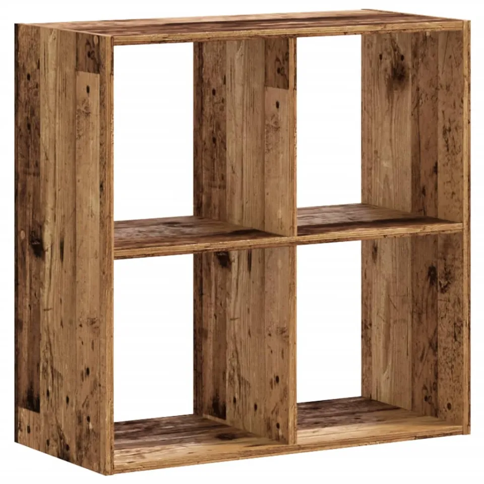 vidaXL Boekenkast 68,5x32x68,5 cm bewerkt hout oud houtkleurig bruin, foto 3