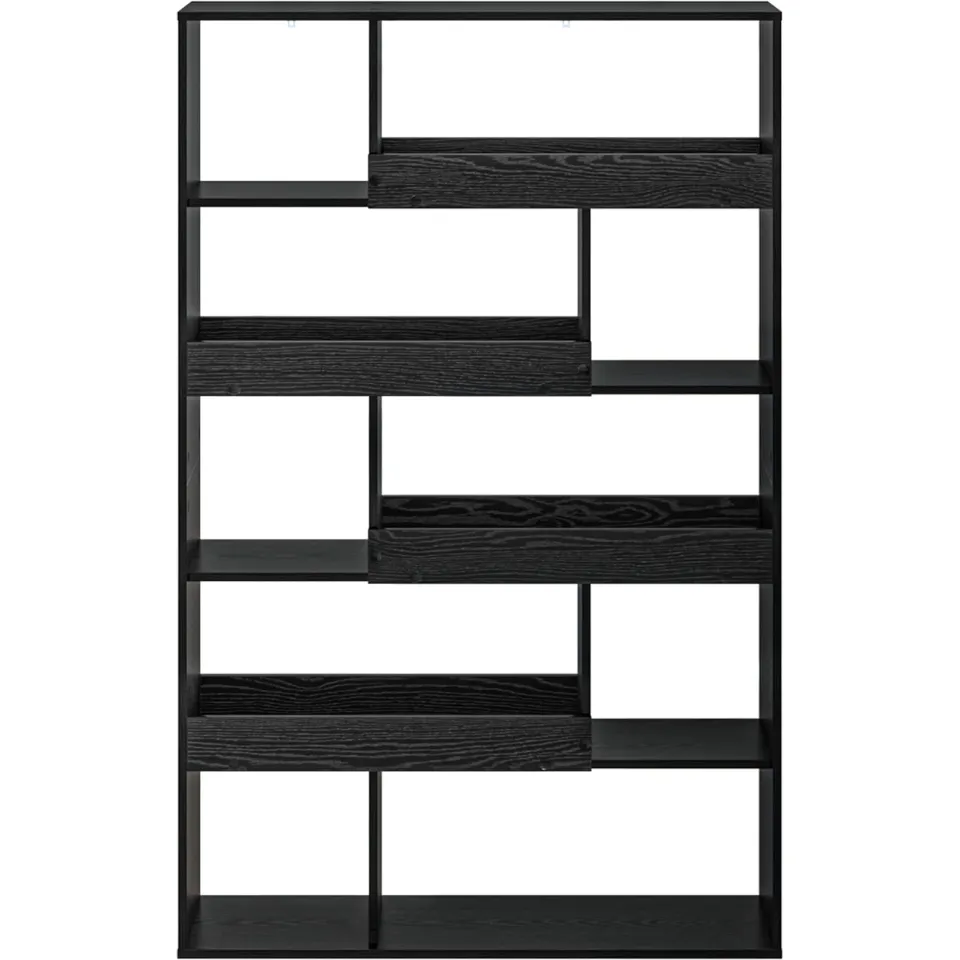 vidaXL Kamerscherm 100x33x156,5 cm bewerkt hout zwart
