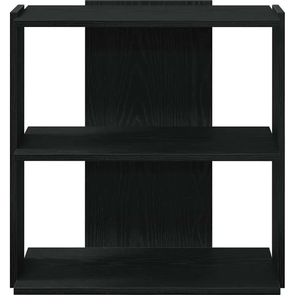 vidaXL Boekenkast 3-laags 60x30x60 cm bewerkt hout zwart, foto 4
