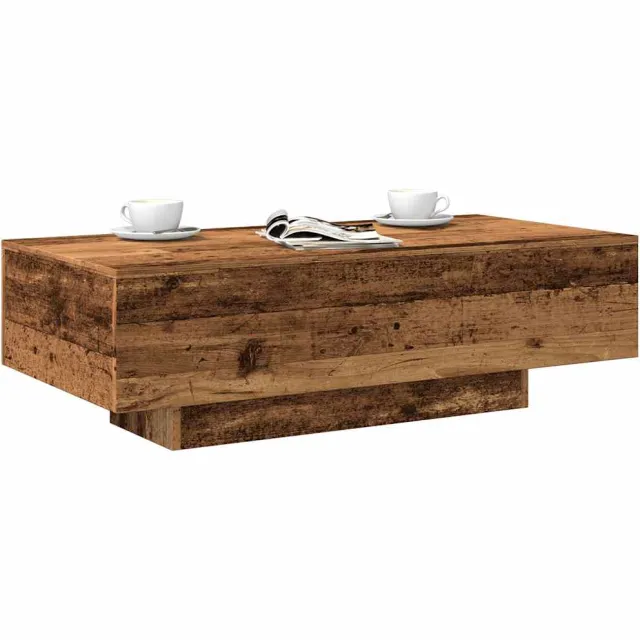 vidaXL Salontafel 100x49,5x31 cm bewerkt hout oud houtkleurig Bruin