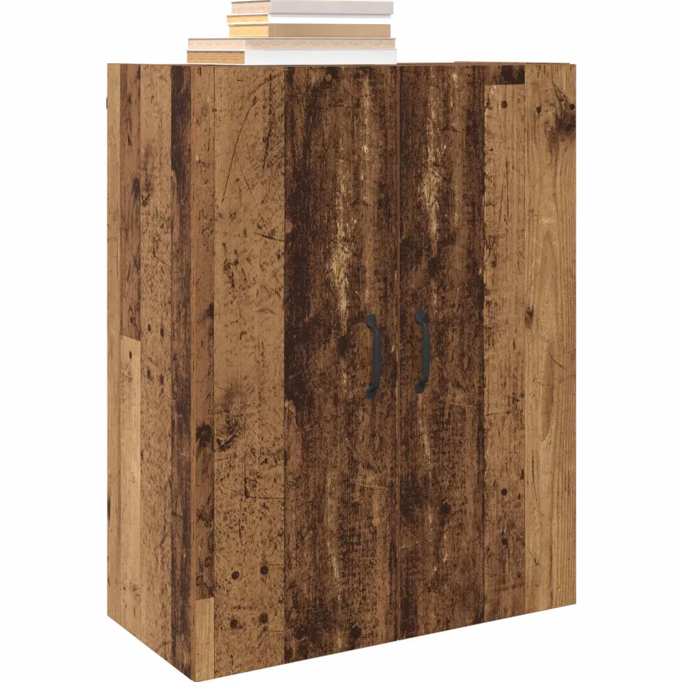 vidaXL Wandkast Oudhout 69,5 x 34 x 90 cm Bewerkt hout Bruin