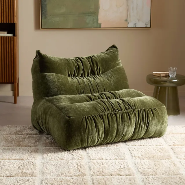 NOUS Living fauteuil Plump khaki, foto 2