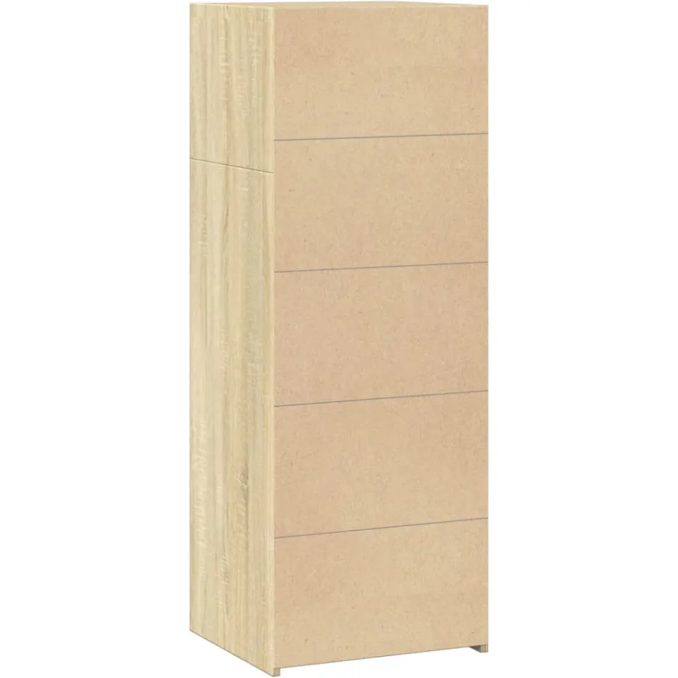 vidaXL Hoge kast 45x41x124 cm bewerkt hout sonoma eikenkleurig, foto 4