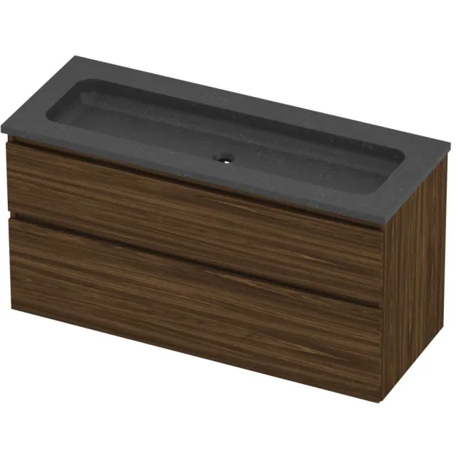 Proline Rollo Badmeubelset Hardsteen Elegant Centraal 120x46x62 cm Blue Stone Cabana Oak Eiken