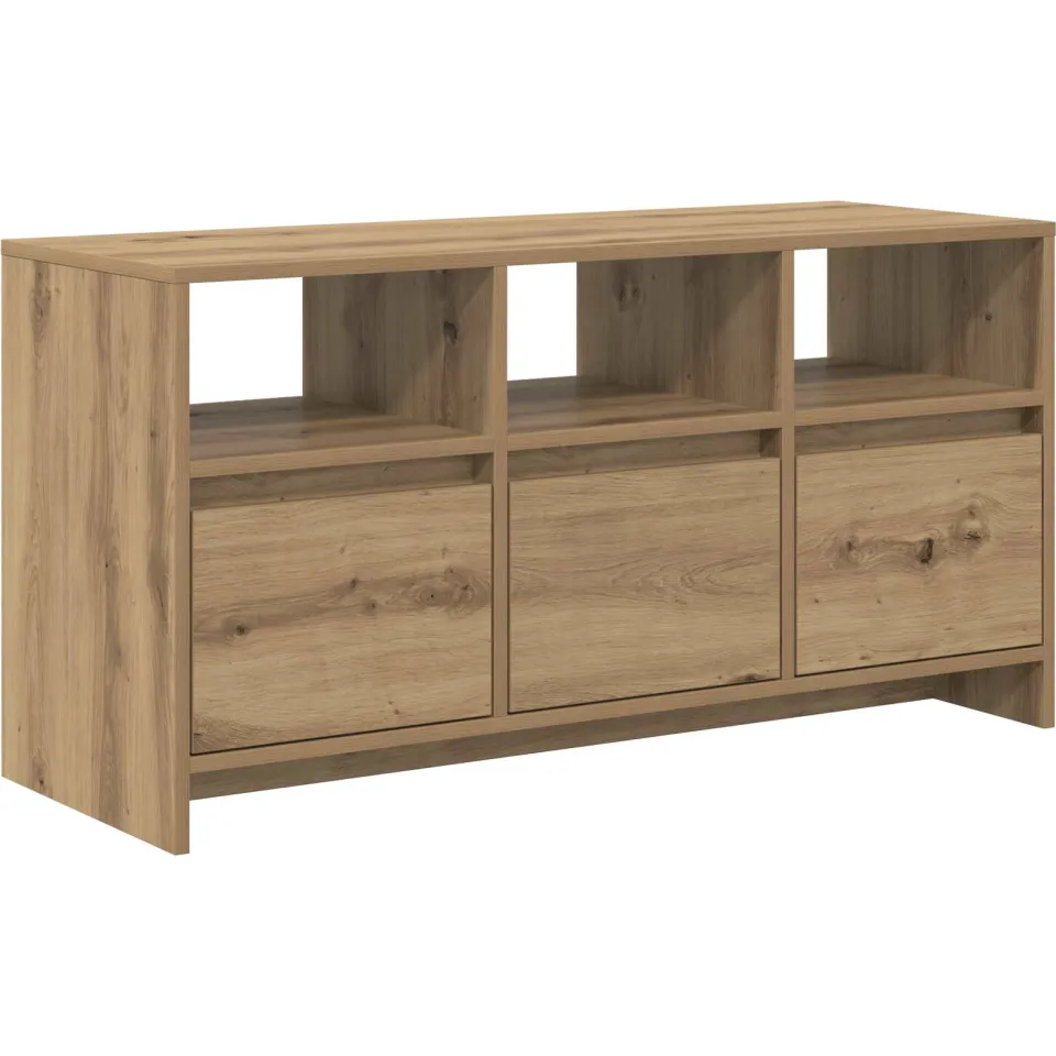 vidaXL Tv-meubel 102 x 37,5 x 52,5 cm Artisanaal eiken Bewerkt hout, foto 3