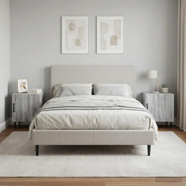 vidaXL Nachtkastje 2 st Grijs sonoma 43 x 34,5 x 50 cm Bewerkt hout, foto 2