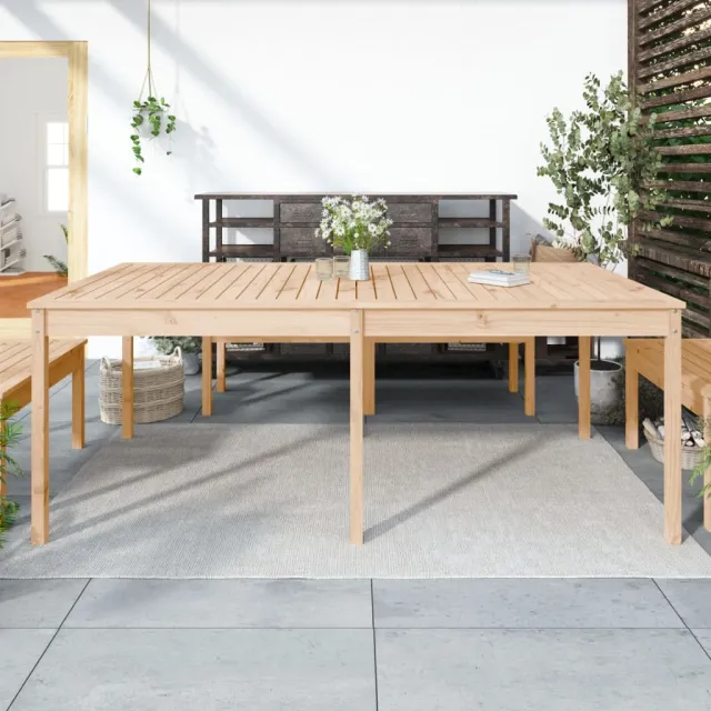vidaXL Tuintafel 203,5x100x76 cm massief grenenhout bruin, foto 2