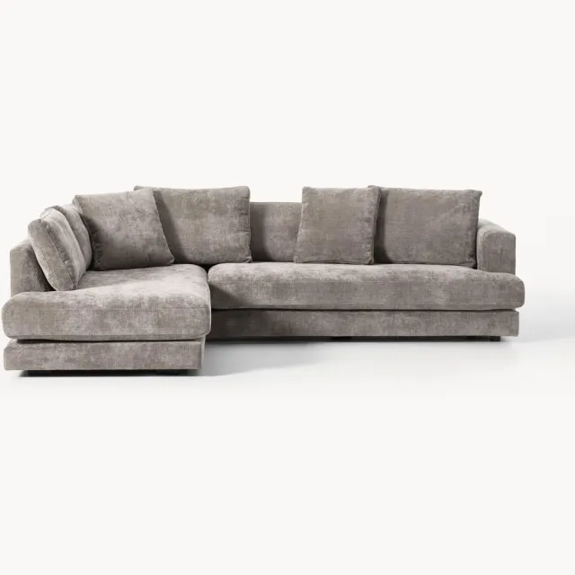 Westwing Collection Hoekbank Tribeca (3-zits) Taupe