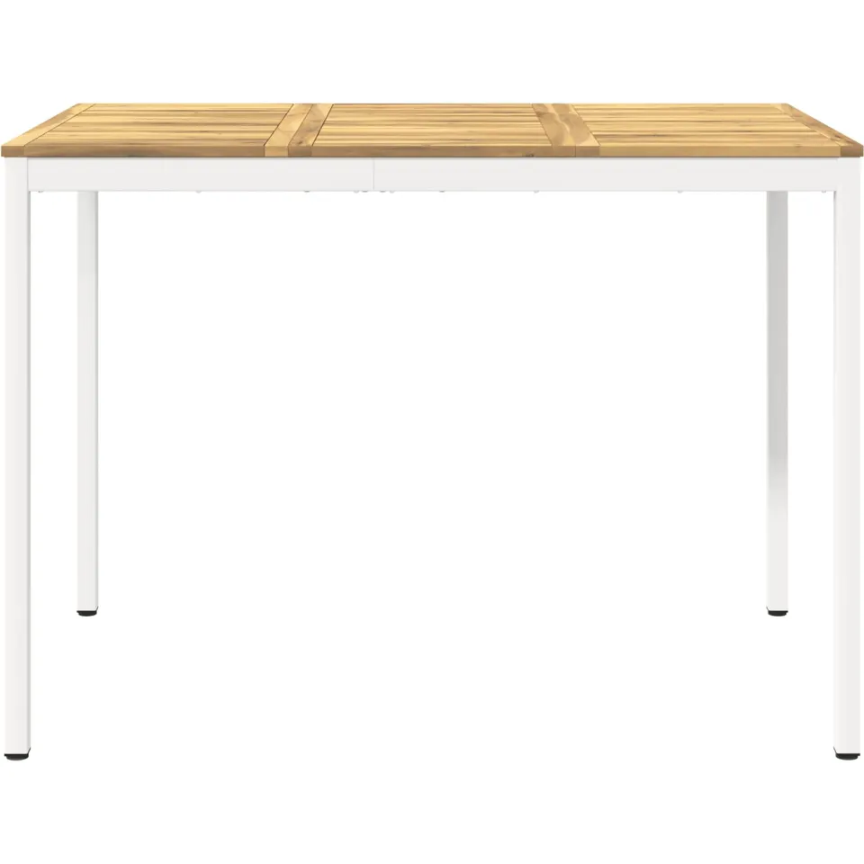 vidaXL Tuinbar Tafel NAARDEN Witgewassen 147 x 88,5 x 105 cm Bruin