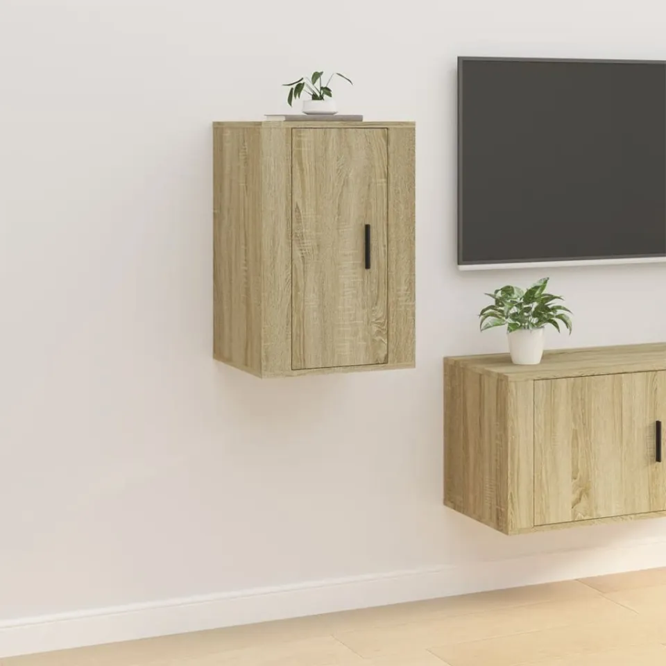vidaXL Tv-wandmeubels 2 st 40x34,5x60 cm sonoma eikenkleurig, foto 4