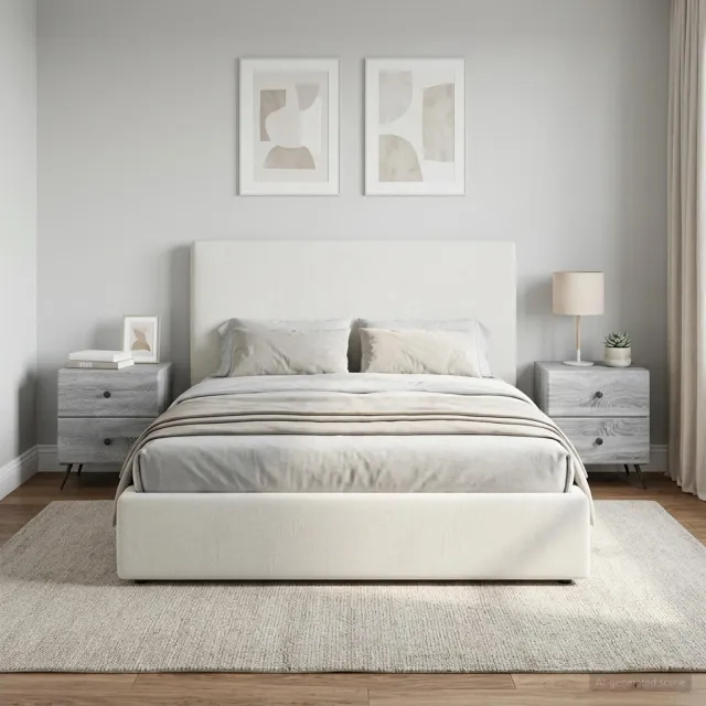 vidaXL Nachtkastje 2 st Grijs sonoma 43 x 34,5 x 47,5 cm Bewerkt hout, foto 2