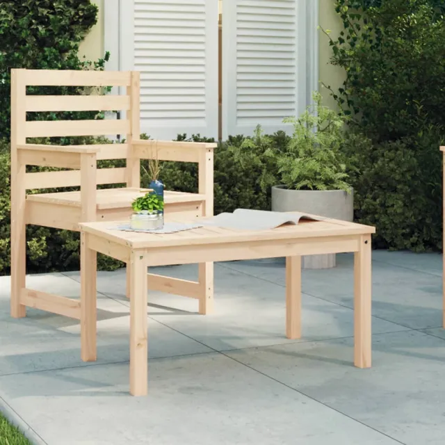 vidaXL Tuintafel 82,5x50,5x45 cm massief grenenhout Bruin