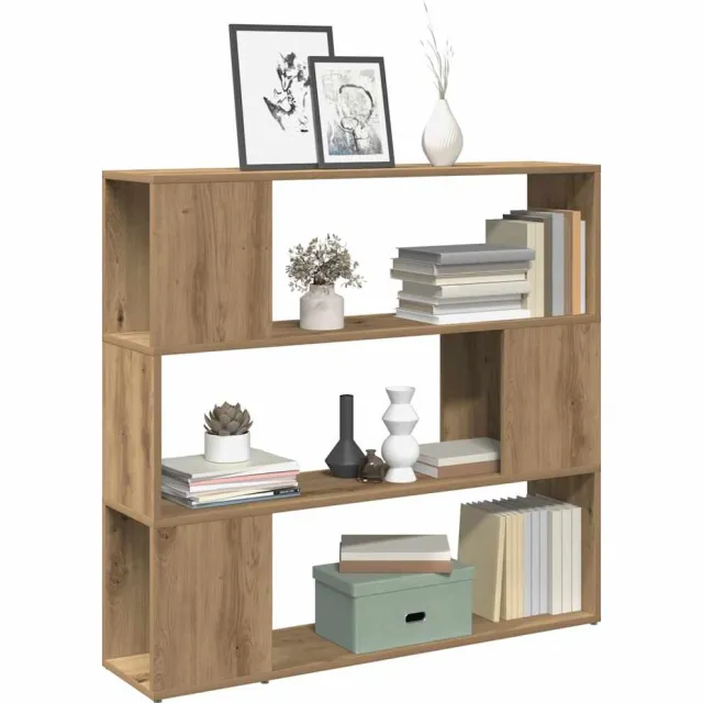vidaXL Boekenkast/kamerscherm 100x24x94 cm artisanaal eikenkleur Bruin