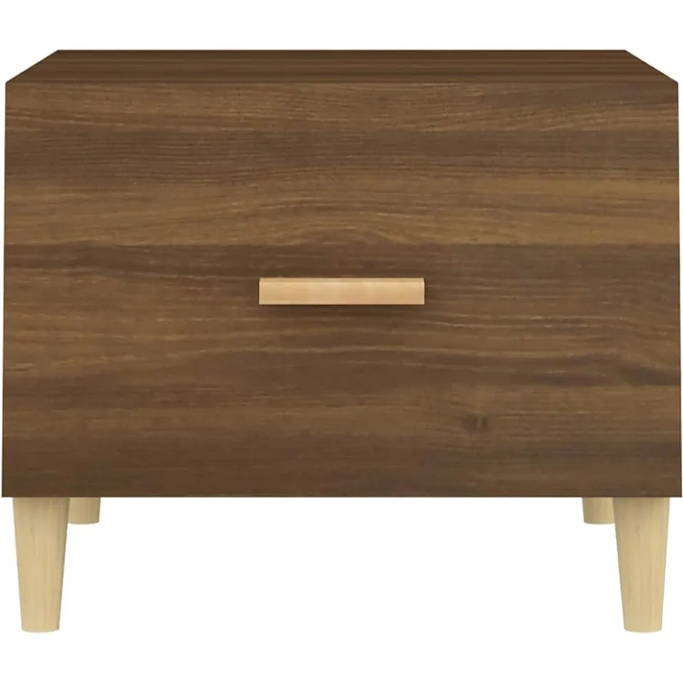 vidaXL Salontafel 50x50x40 cm bewerkt hout bruin eikenkleur, foto 4