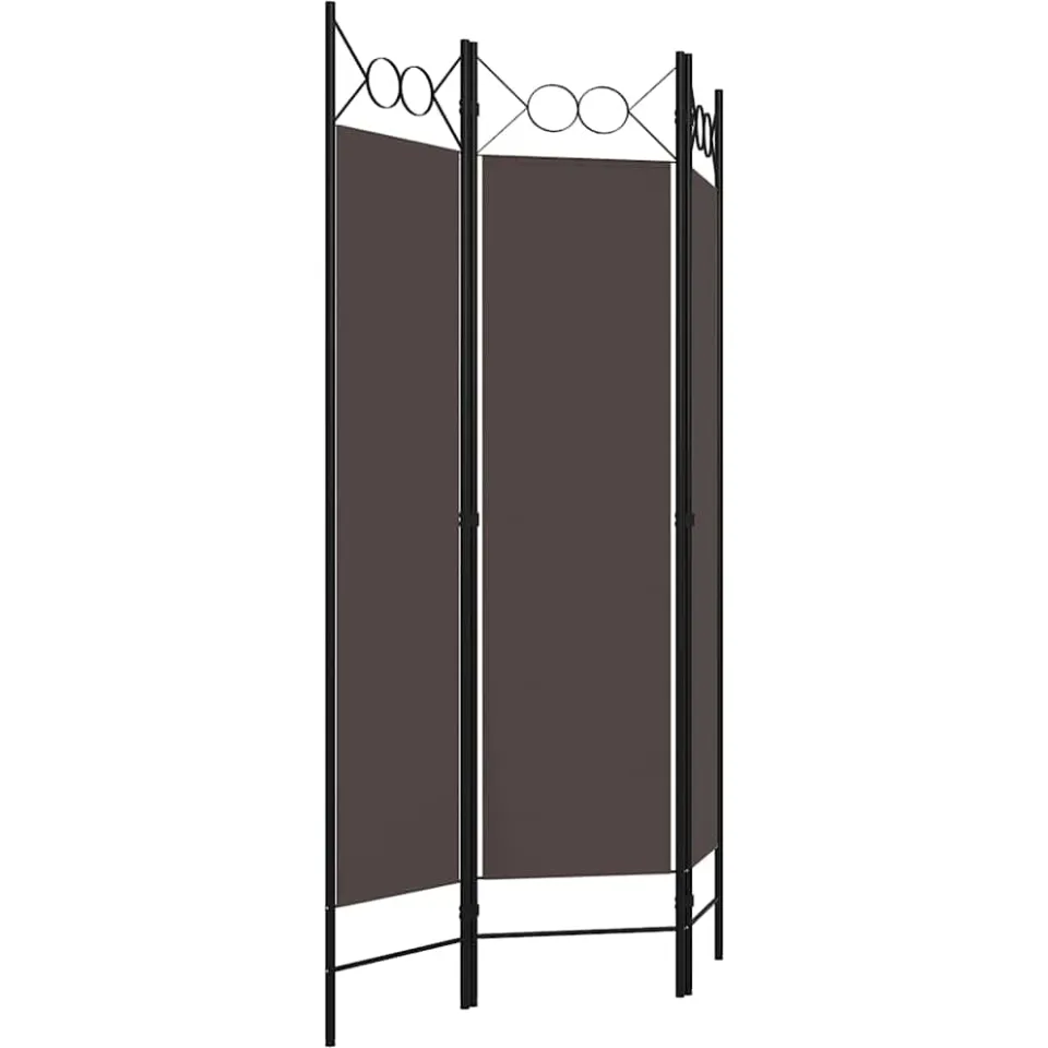 vidaXL Kamerscherm met 3 panelen 120x180 cm bruin, foto 2