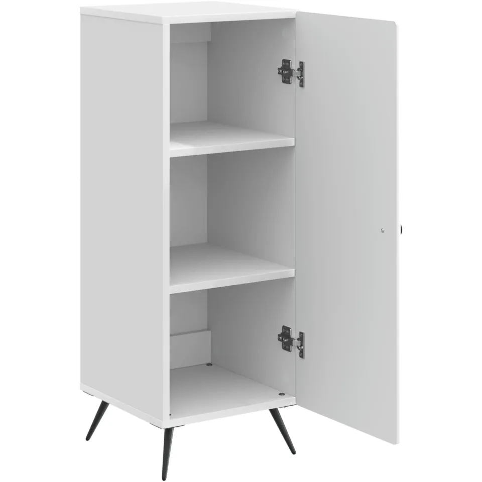 vidaXL Dressoir Hoogglans Wit 33 x 34,5 x 90 cm Bewerkt hout, foto 3