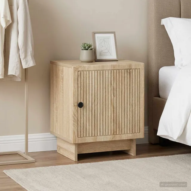 vidaXL Nachtkastje 2 st Sonoma Eiken 43 x 34,5 x 50 cm Bewerkt hout Bruin