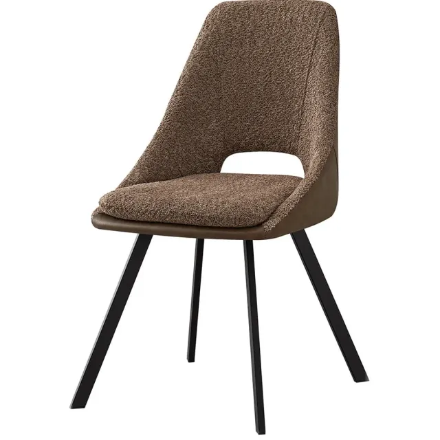 eetkamerstoel Nadine Bouclé beige Bruin