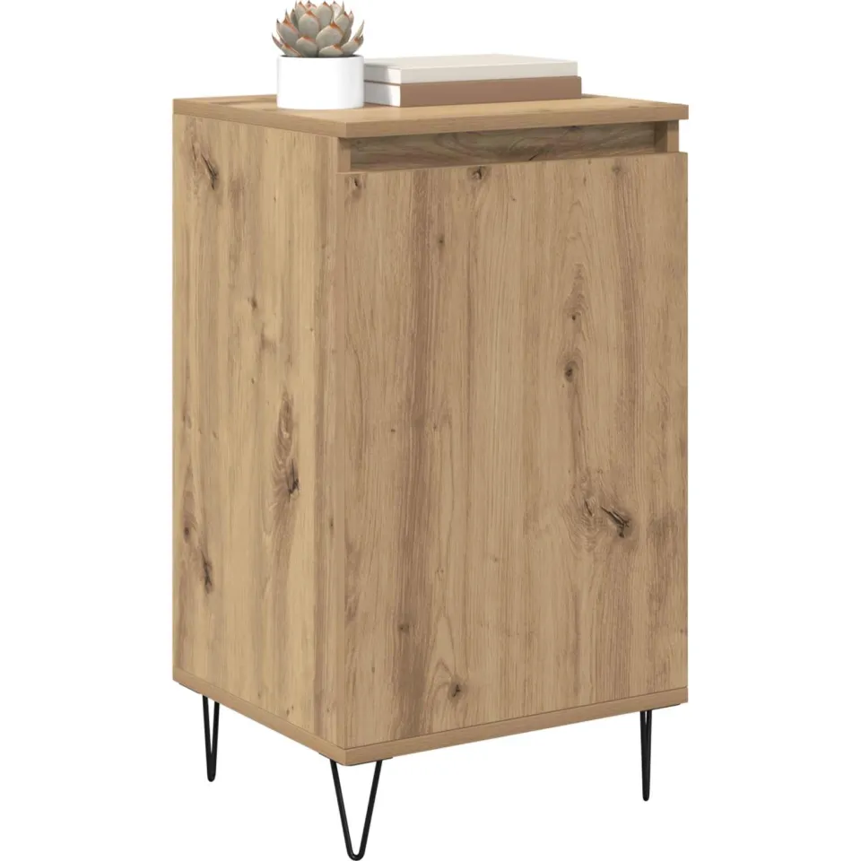 vidaXL Dressoir Artisan Eiken 40 x 35 x 70 cm Bewerkt hout Bruin