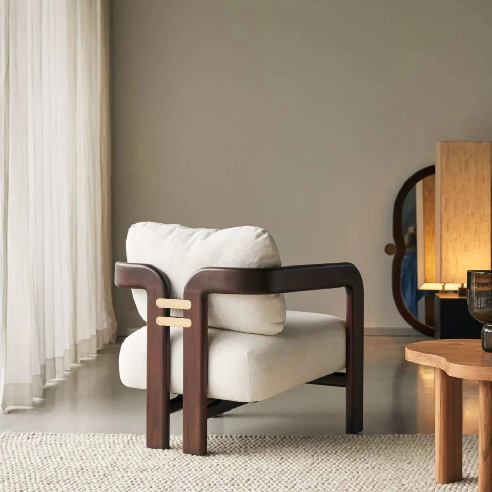 Tikamoon Charlie - Fauteuil beige, foto 2