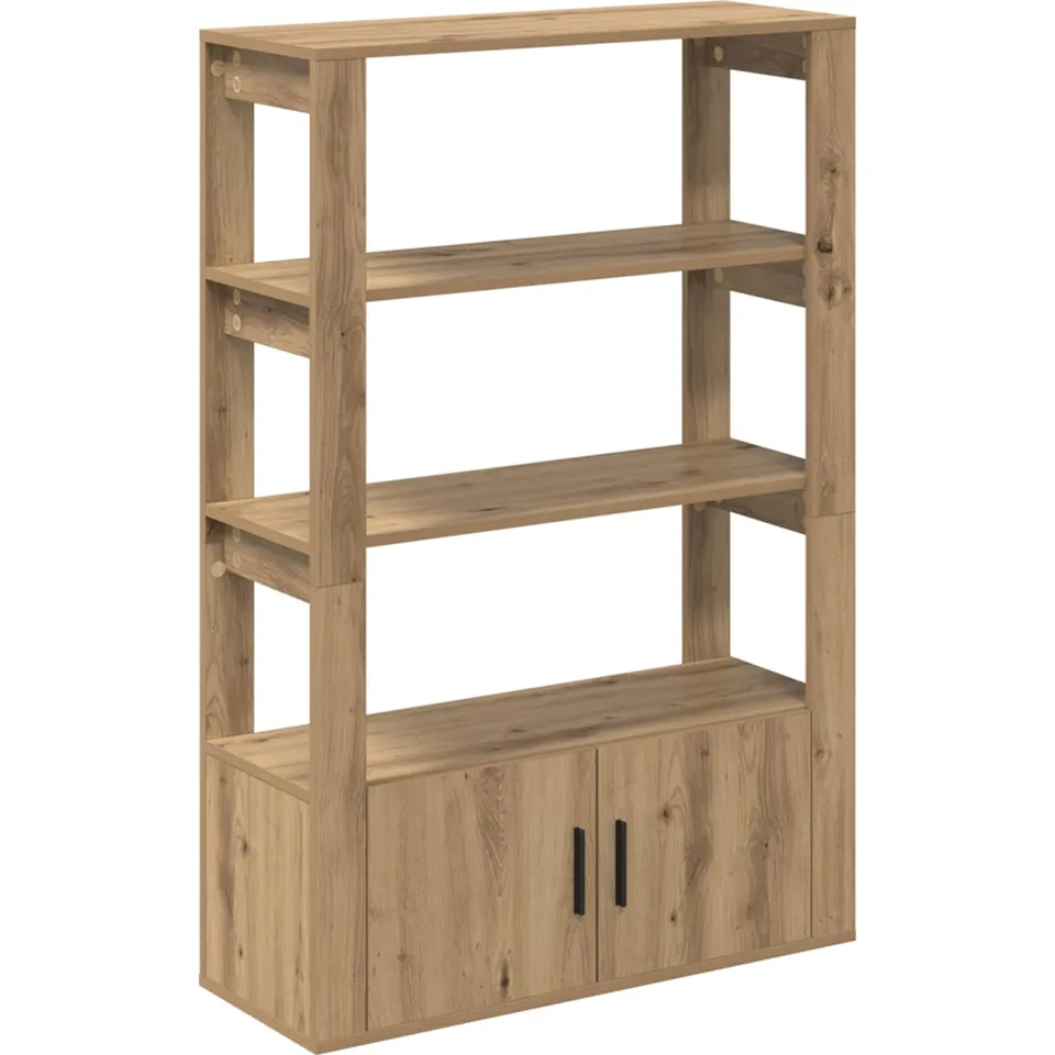 vidaXL Dressoir artisanaal eikenkleurig 30 x 80 x 119,5 cm, foto 3