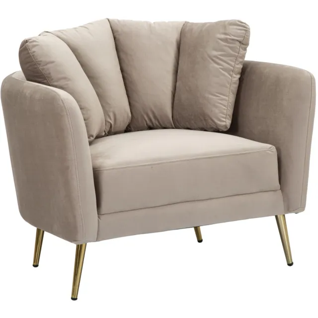 Mauro Ferretti Fauteuil Kiev Grey 88×77×74 cm Grijs
