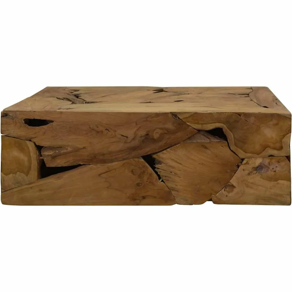 vidaXL Salontafel 90x50x30 cm echt teakhout bruin, foto 2