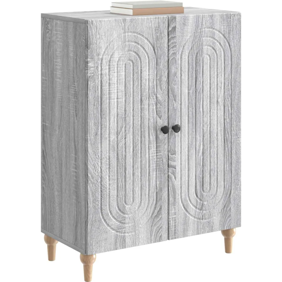 vidaXL Dressoir Grijs sonoma 66 x 34,5 x 90 cm Bewerkt hout