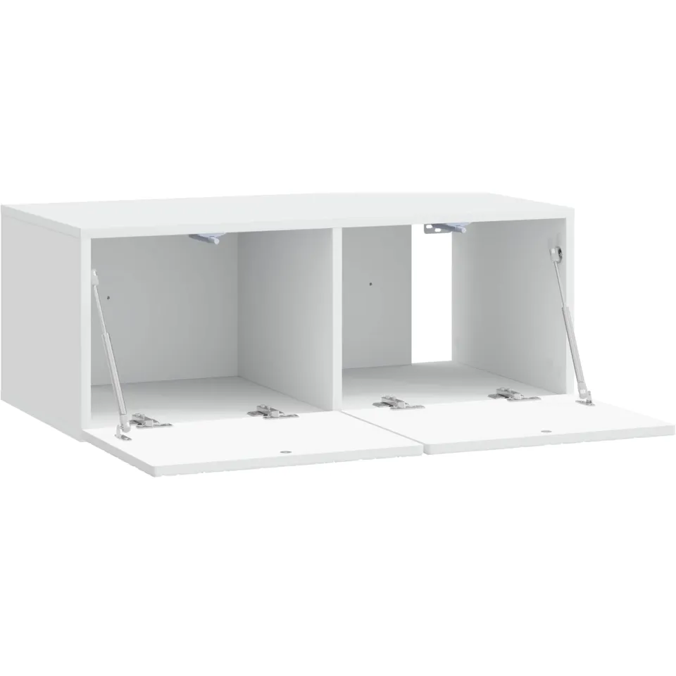 vidaXL Wandbeugel TV-kast 59,5 x 41 x 30 cm Wit Bewerkt hout, foto 4