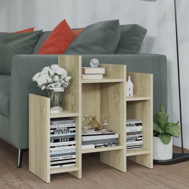 vidaXL Bijzetkast 60x26x60 cm bewerkt hout sonoma eikenkleurig, foto 2