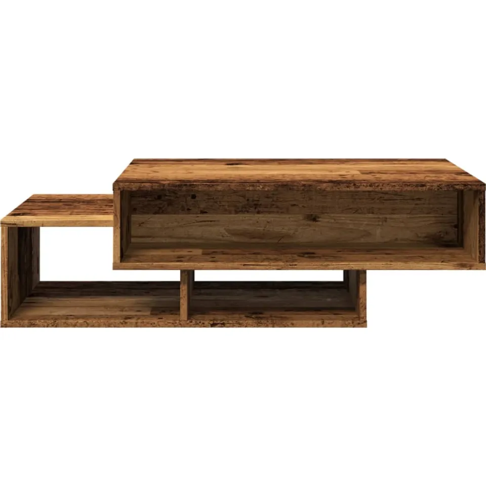 vidaXL Salontafel 105x55x32 cm bewerkt hout oud houtkleurig bruin, foto 4
