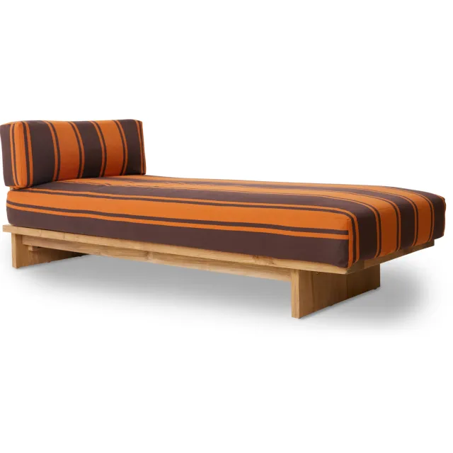 HKLIVING ligbed buiten teak retro, foto 2