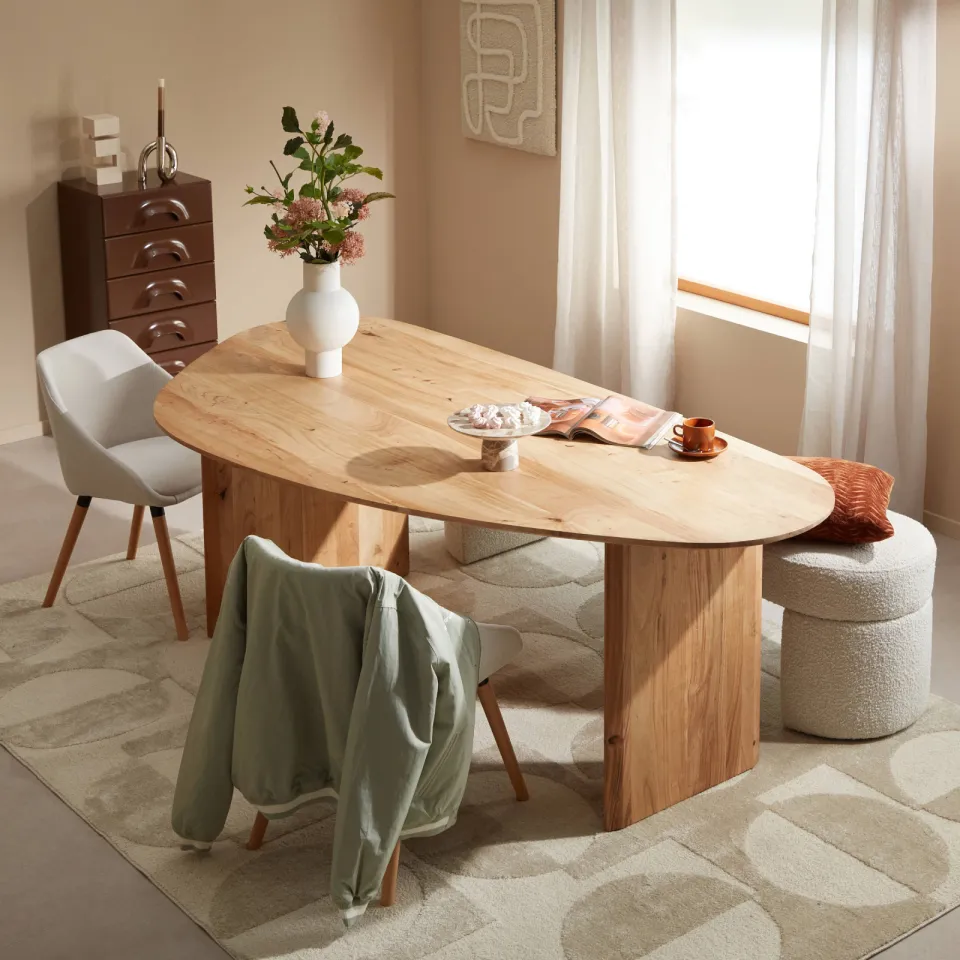 NOUS Living Nice eetkamerbank crème, foto 5