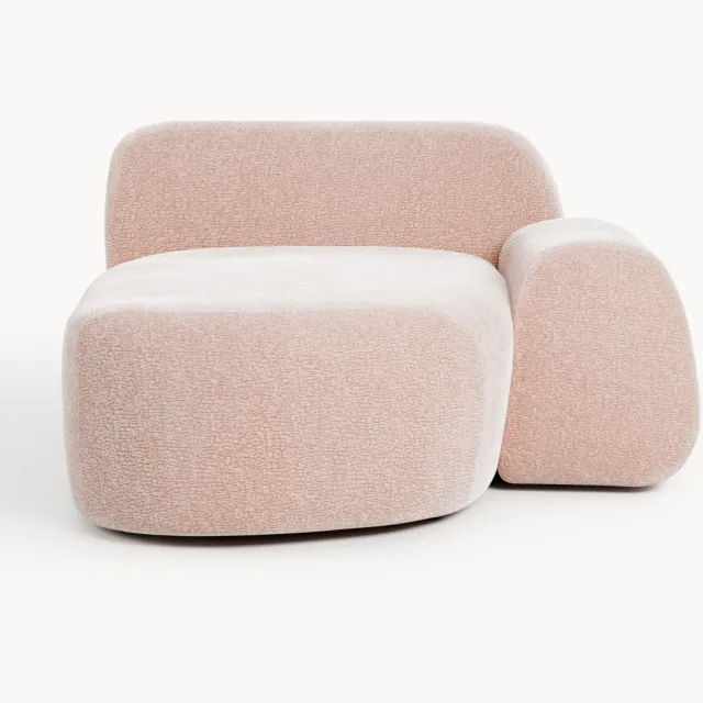 Westwing Collection Hoekmodule Wolke Roze