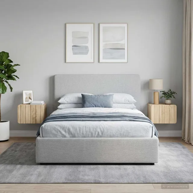 vidaXL Wandbeugel Bedkast 2 st Sonoma Eiken 33 x 34,5 x 24 cm, foto 2