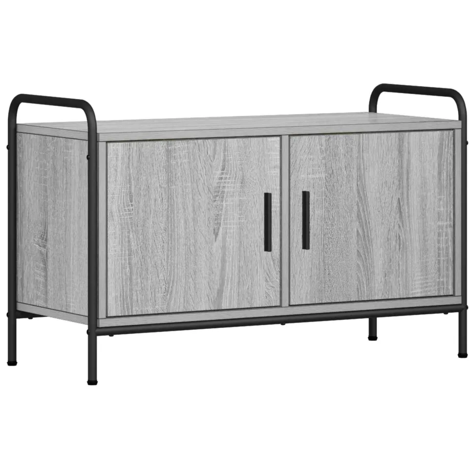 vidaXL Tv-meubel 79,5 x 33 x 50 cm Grijs Sonoma Bewerkt hout, foto 3