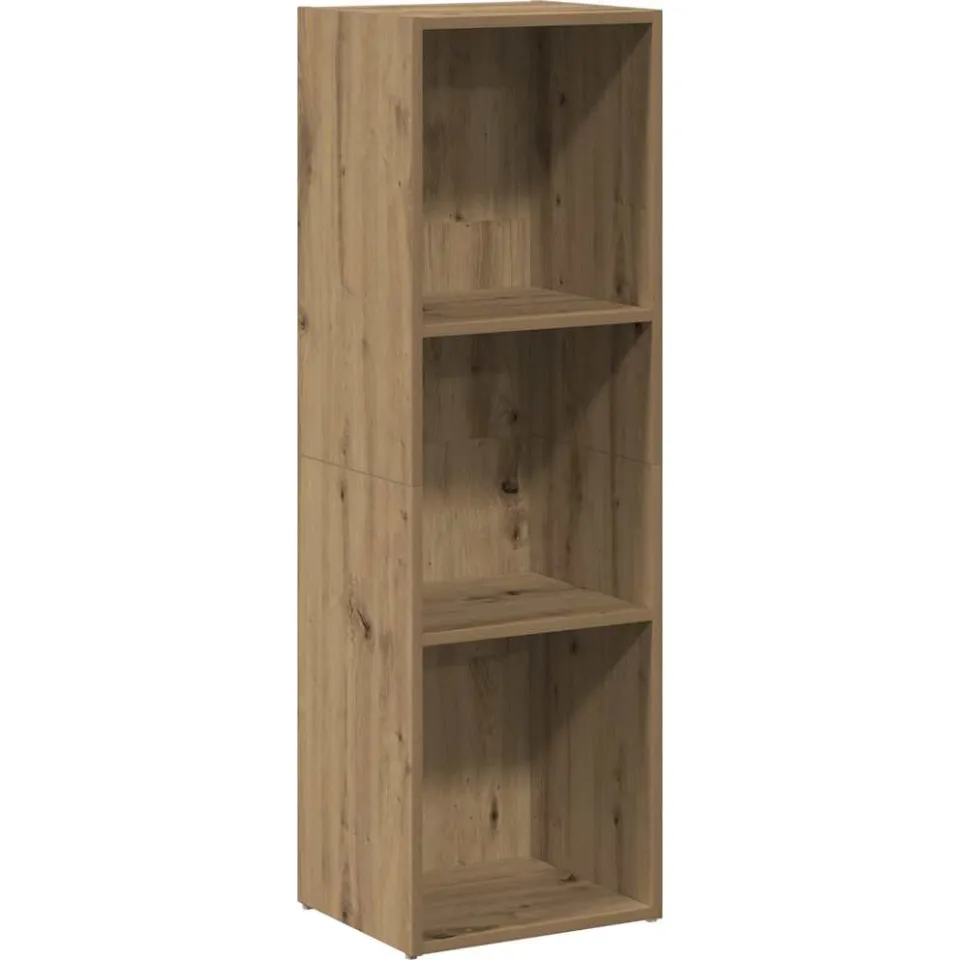 vidaXL Boekenkast 36x30x114 cm bewerkt hout artisanaal eikenkleur Bruin