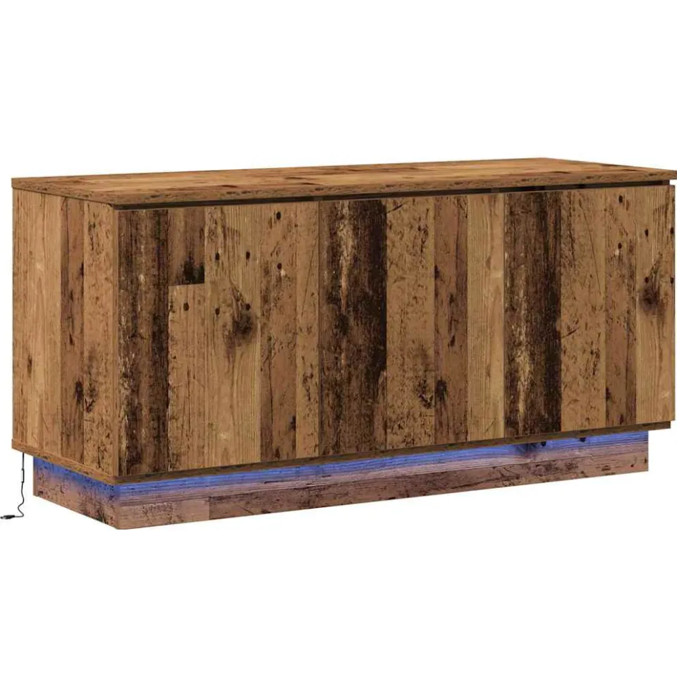 vidaXL TV-kast 100 x 38 x 49 cm Oud Hout Bewerkt hout bruin, foto 3