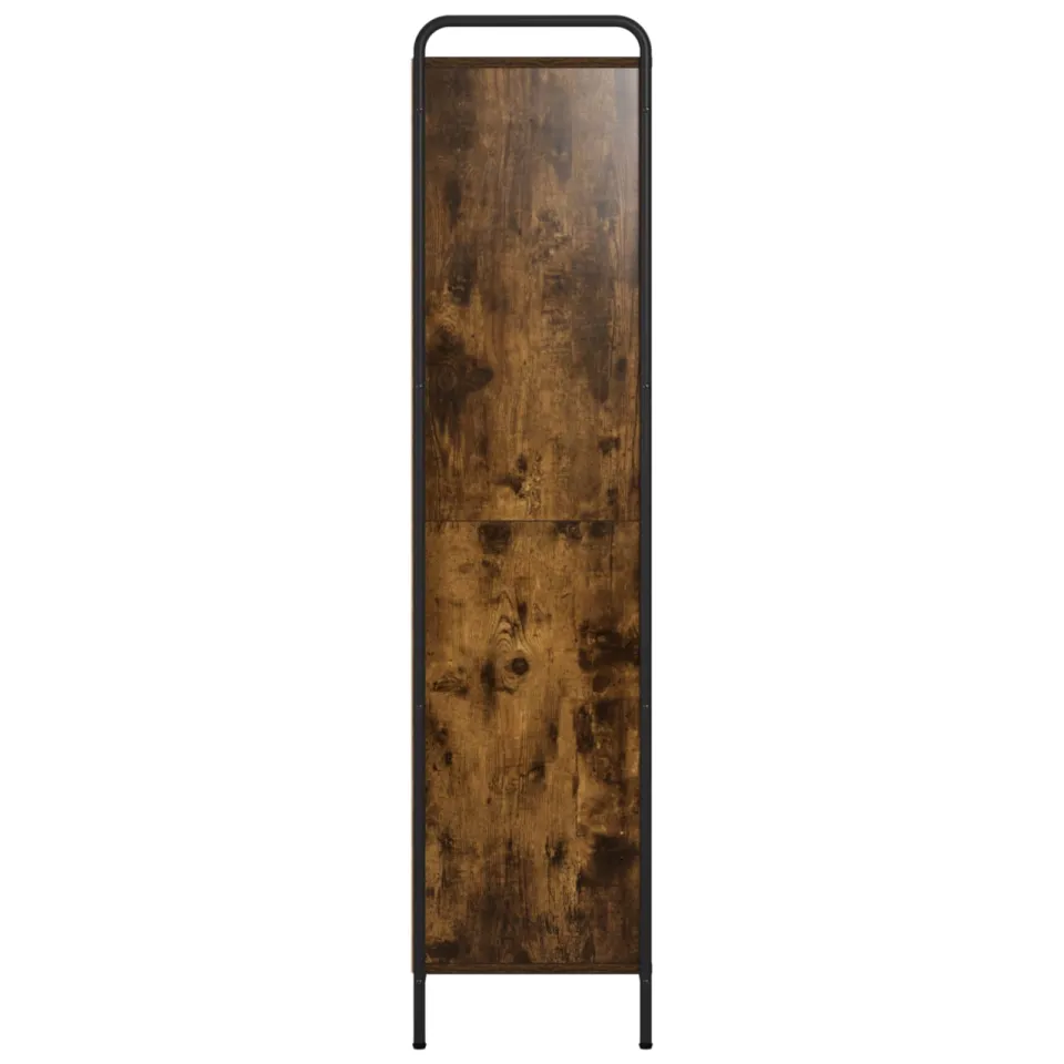 vidaXL Boekenkast 55,5 x 33 x 174 cm Bewerkt hout Gerookt eiken, foto 4