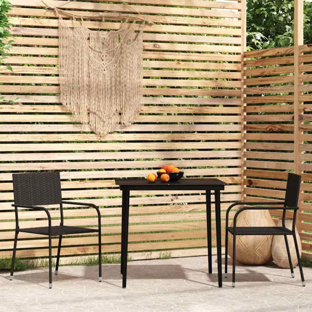 vidaXL 3-delige Tuinset zwart, foto 2