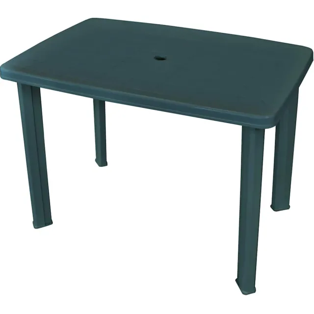 vidaXL Tuintafel 101x68x72 cm kunststof groen, foto 2