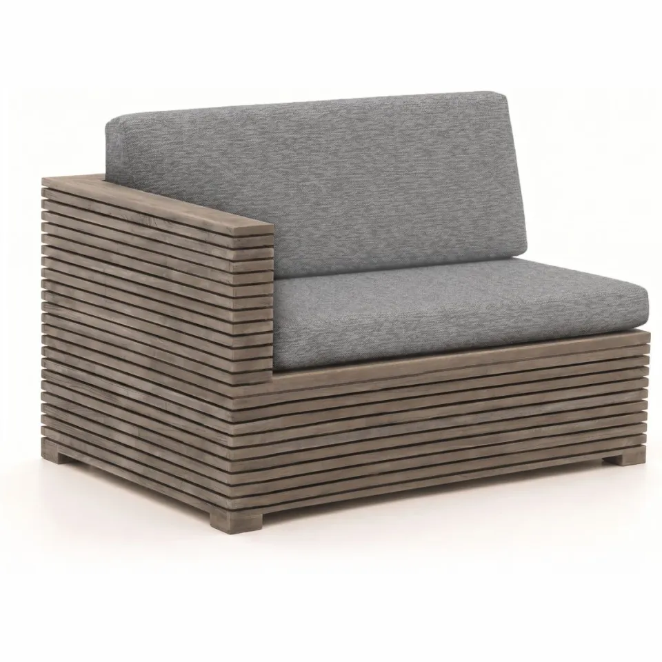 ROUGH Furniture ROUGH-C hoek loungeset 5-delig 6-zits bruin, foto 2