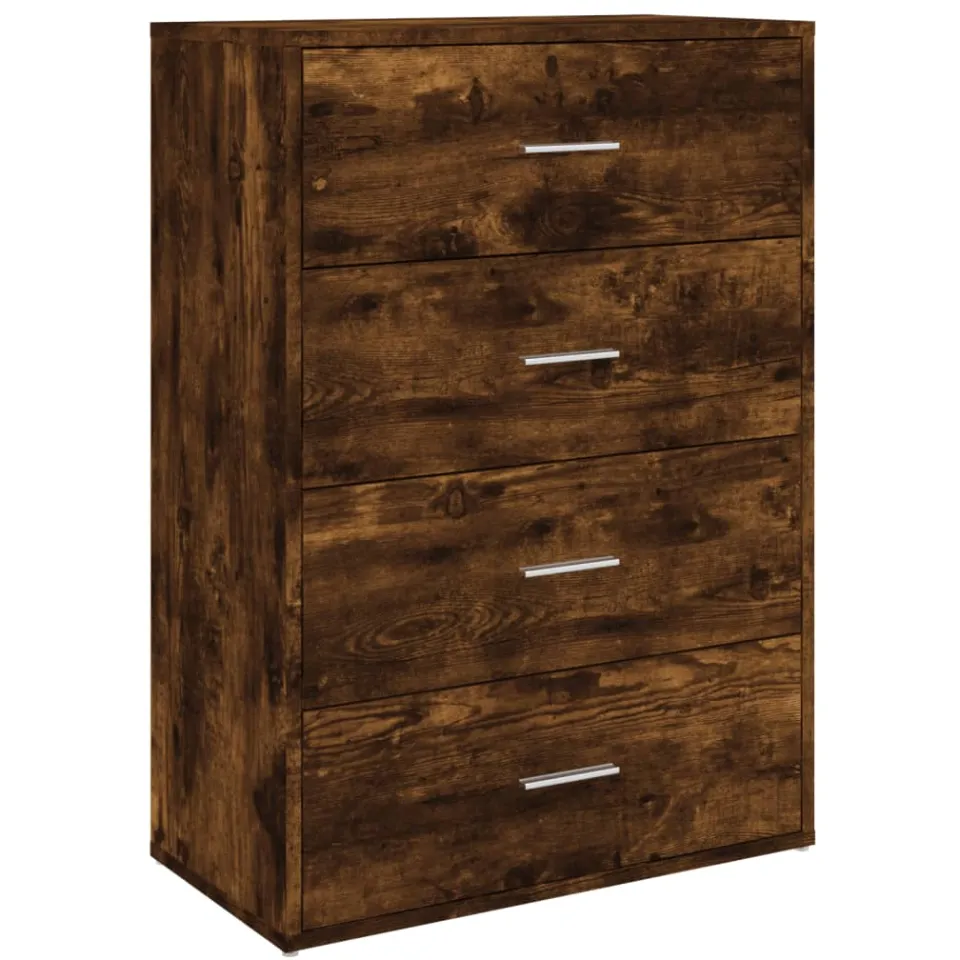 vidaXL Dressoir 60x31x84 cm bewerkt hout gerookt eikenkleurig