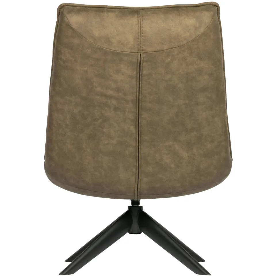 WOOOD Jouke Draaifauteuil - Polyester - Zand - 97x70x85, foto 2