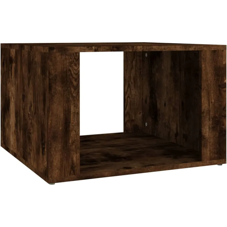 vidaXL Nachtkastje 57x55x36 cm bewerkt hout gerookt eikenkleurig, foto 4