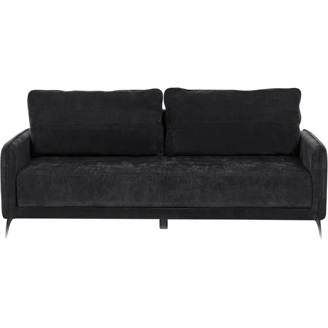 Beliani HEMING - Slaapbank 3-zits - Zwart - Polyester