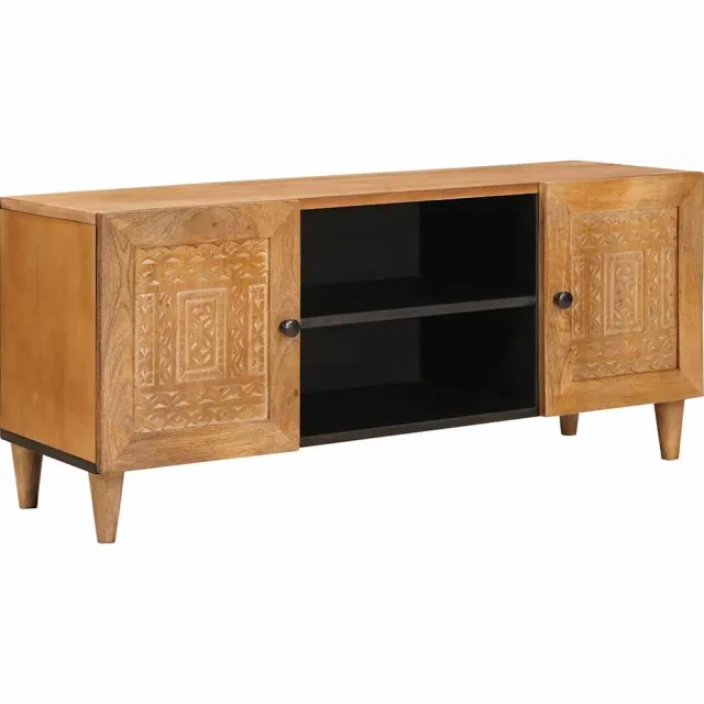 vidaXL TV Eenheden Licht Bruin 105 x 33 x 46 cm Massief Mango Hout