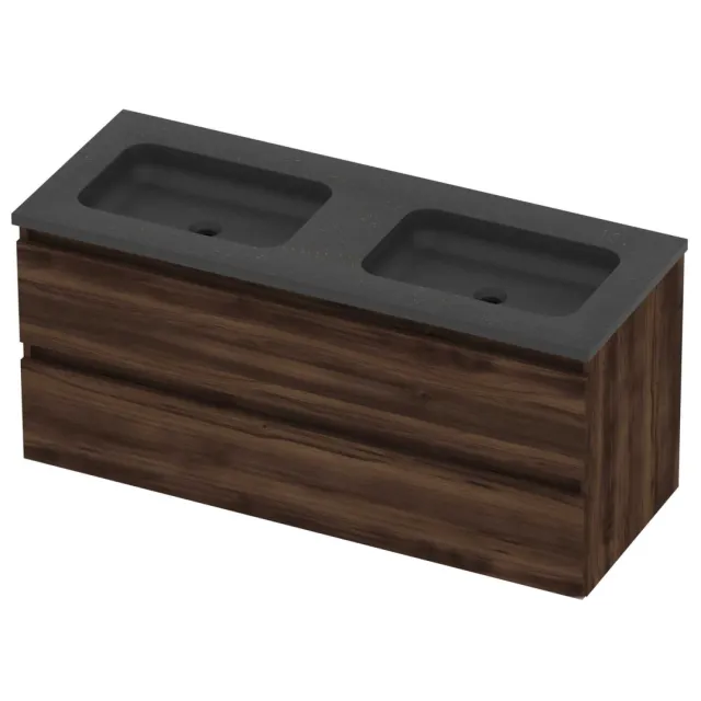 Basic-Line Rocky 46 Badmeubelset Hardsteen 120x46x54 cm R46BSEBA120D0 Barista Oak Blue Stone Grijs