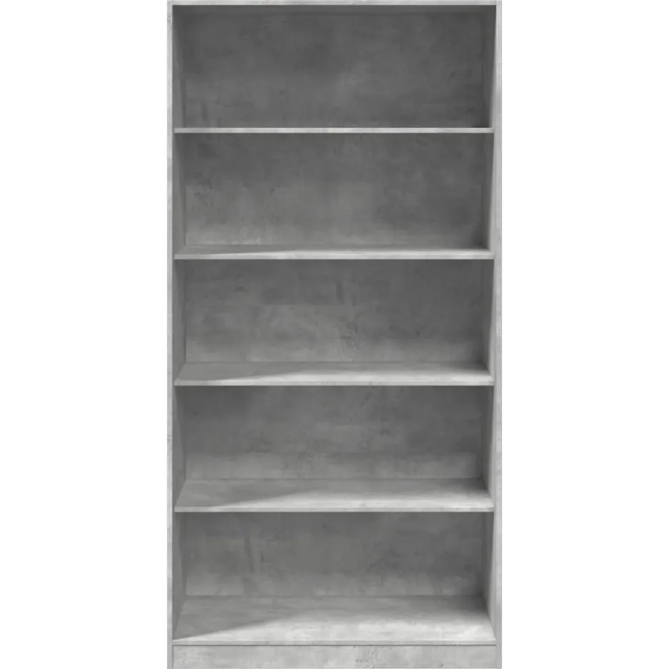 vidaXL Kledingkast 100x50x200 cm bewerkt hout betongrijs grijs, foto 3