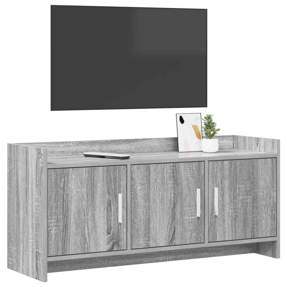 vidaXL TV-kast 102 x 33 x 47 cm Grijs Sonoma Bewerkt hout, foto 3